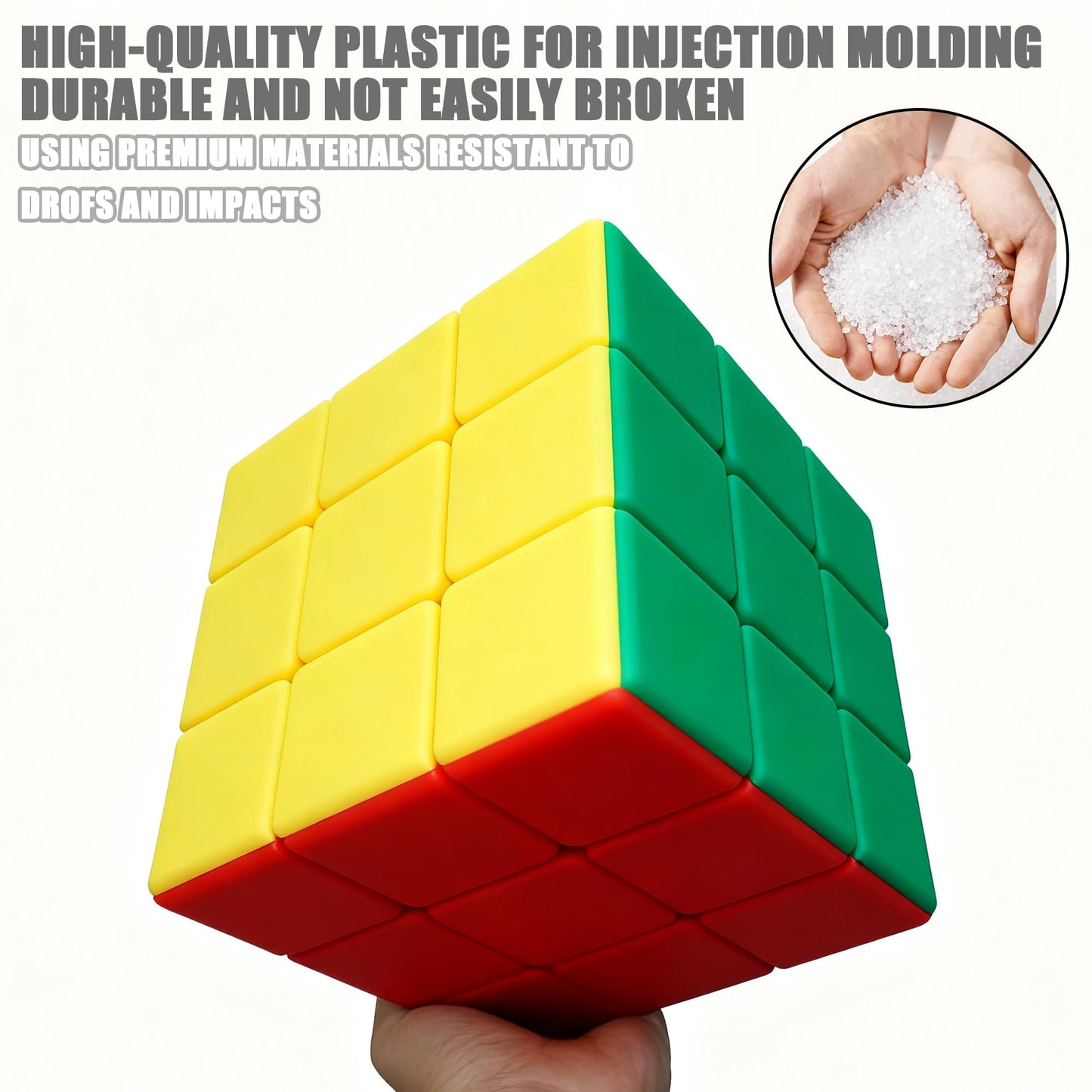 ZY-Wisdom Giant Magic Cube 18cm – Large 3x3 Speed Puzzle for Kids & Adults