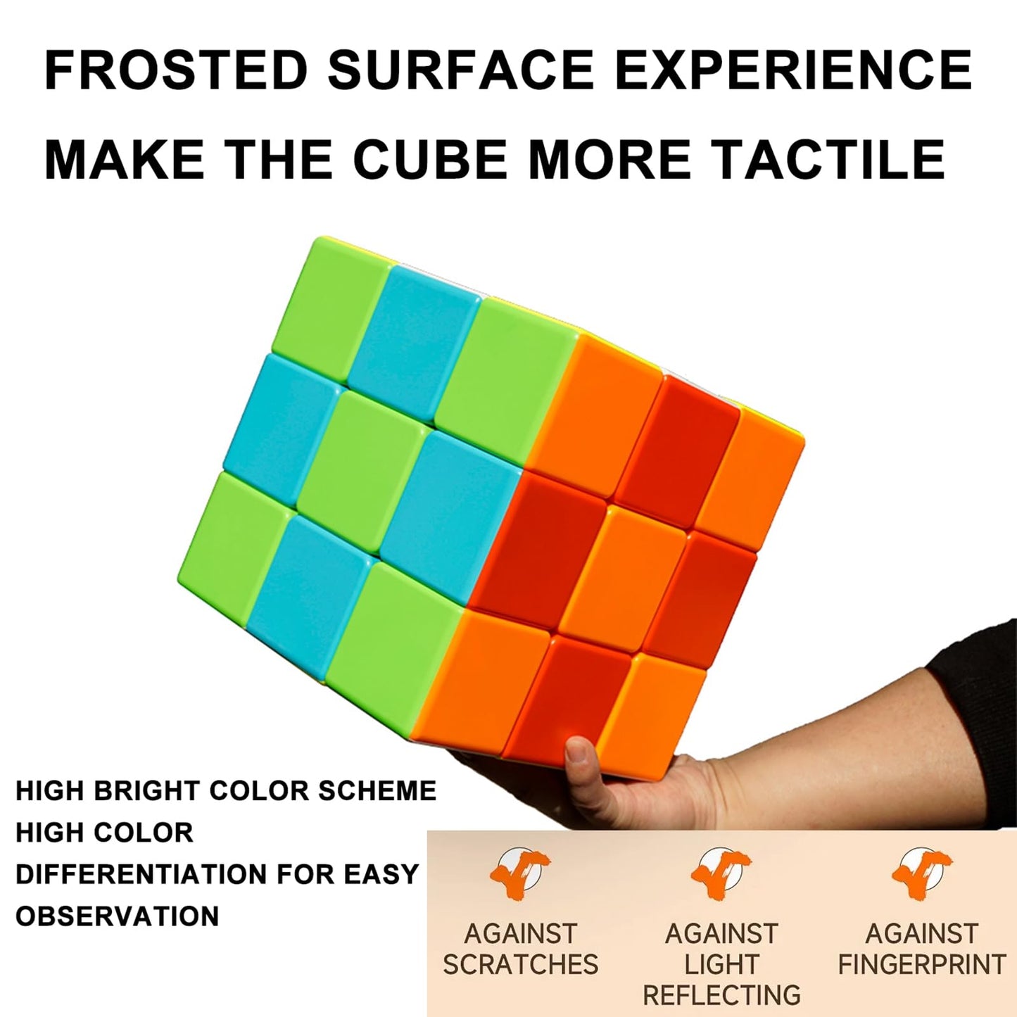 ZY-Wisdom Giant Magic Cube 18cm – Large 3x3 Speed Puzzle for Kids & Adults