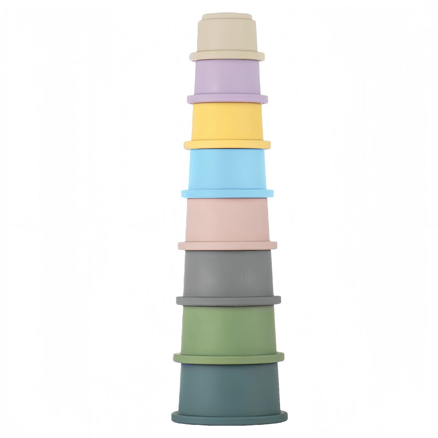 ZYFLSQ Stacking Cups Baby Toy 8-Piece Set – Safe Bath & Play Montessori Learning
