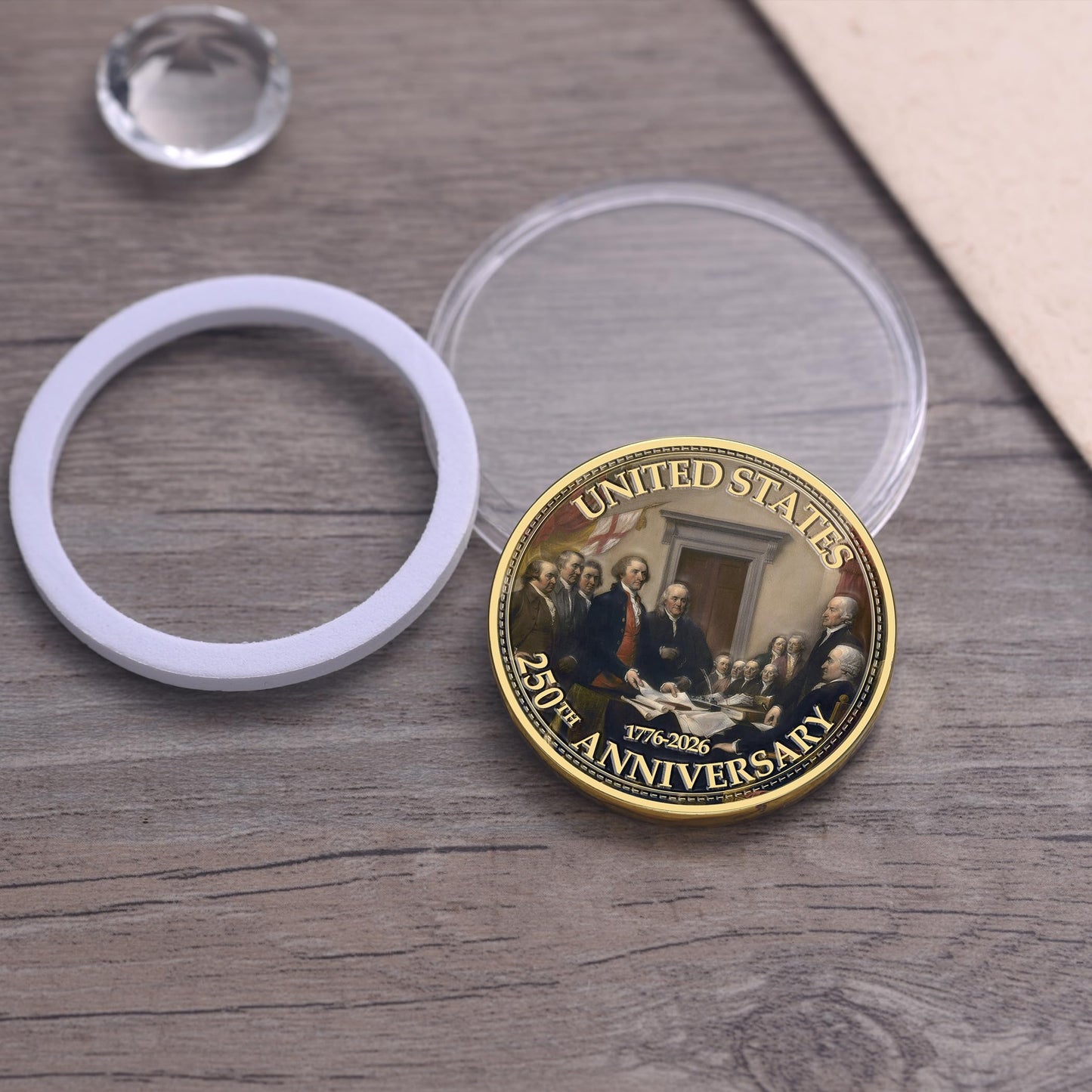 Zyviacy USA 250th Anniversary Coin – Eagle & Patriot Symbols (1776-2026)