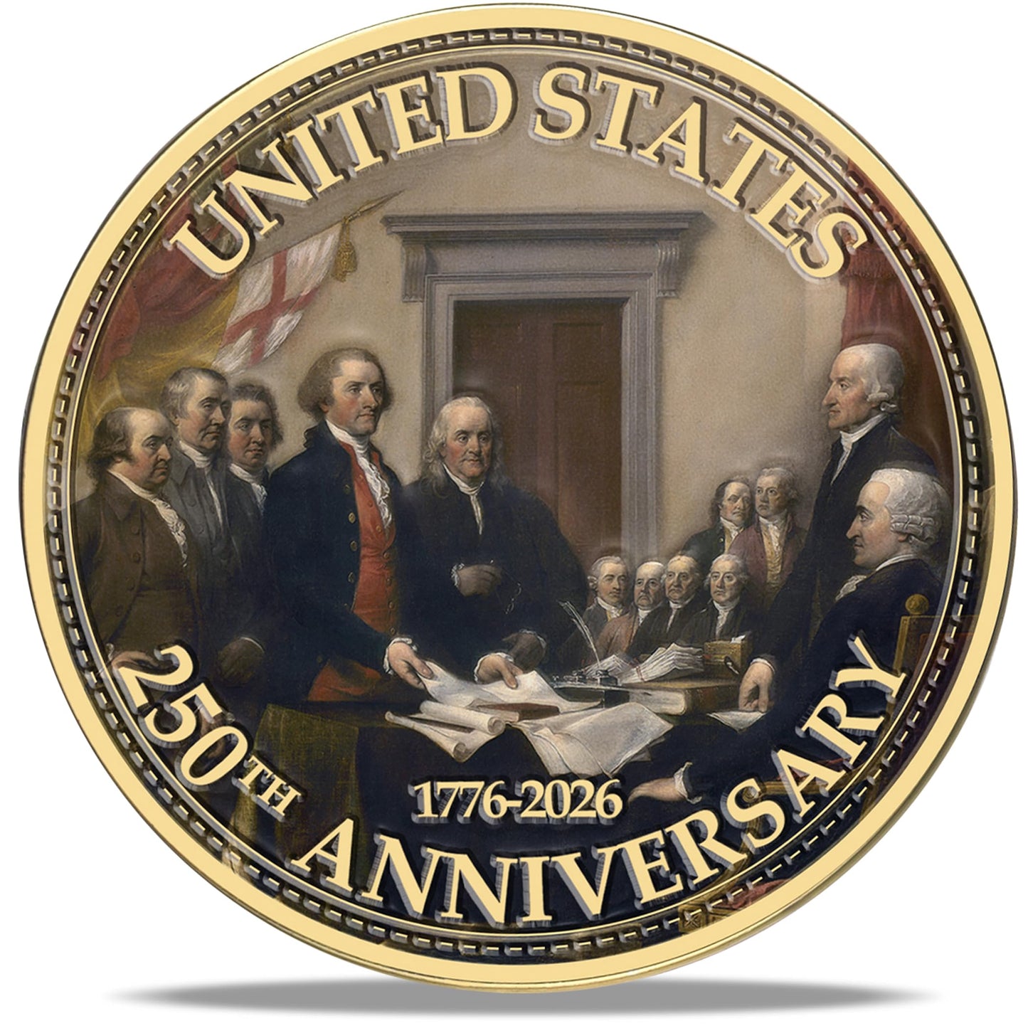 Zyviacy USA 250th Anniversary Coin – Eagle & Patriot Symbols (1776-2026)
