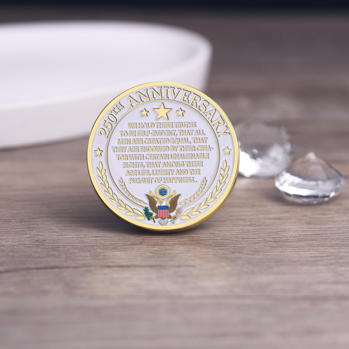 Zyviacy USA 250th Anniversary Coin – Eagle & Patriot Symbols (1776-2026)