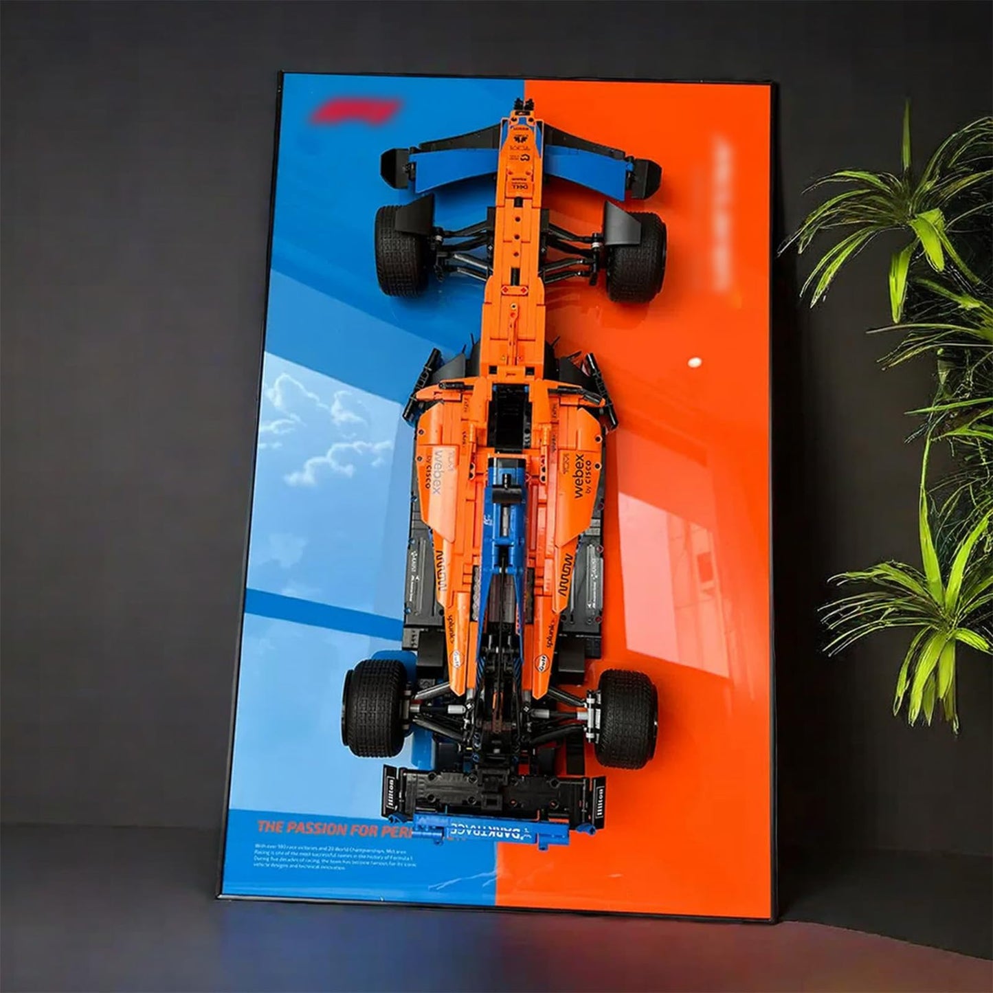 ZZFENGKR Lego McLaren F1 42141 Car Wall Mount — Display Wall Board for LEGO Collectibles