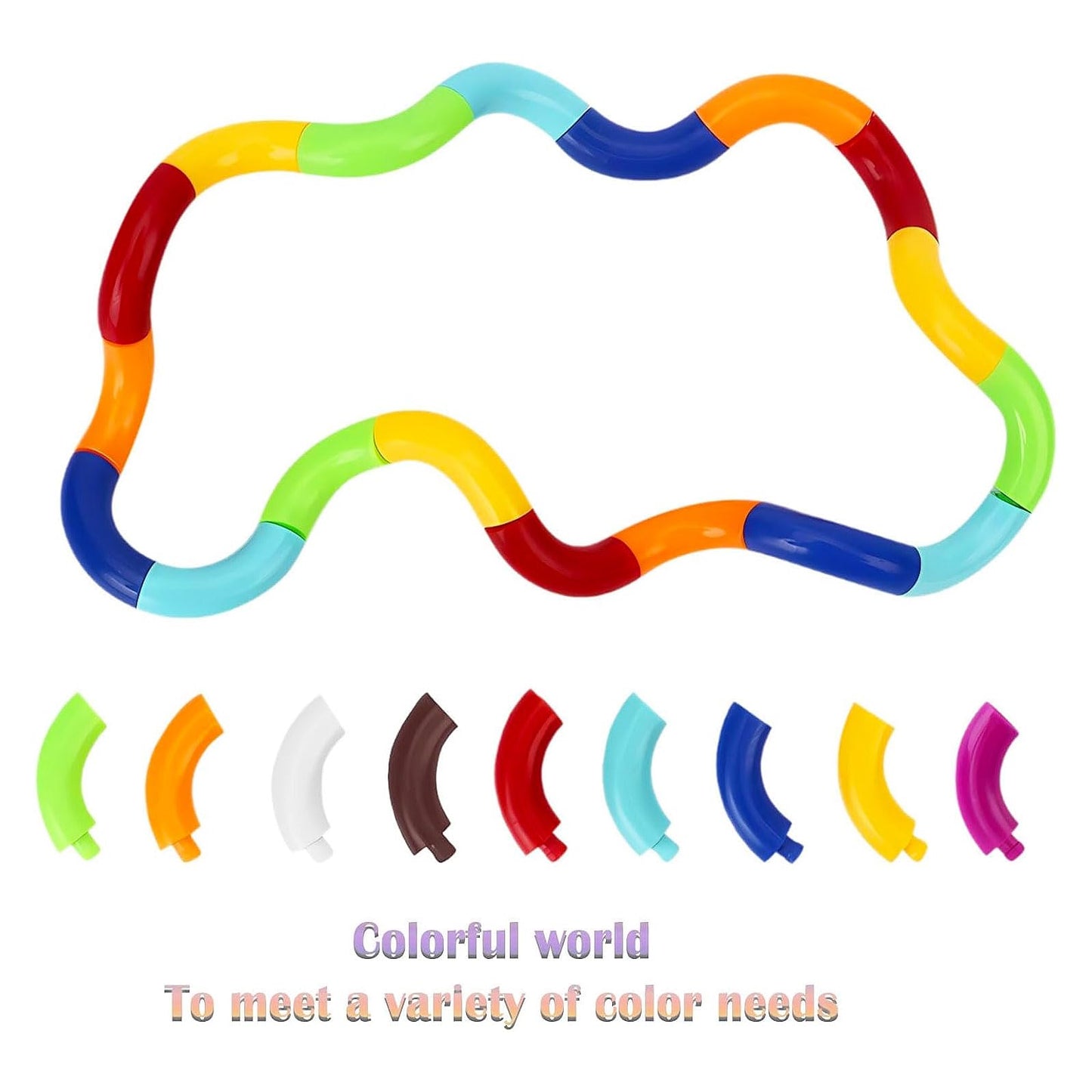 ZZSFBDZSW 24PCS Quiet Twisty Fidget Toys — Multicolor Squeeze, Twist & Spin for Kids & Adults | Classroom, Office, Gift