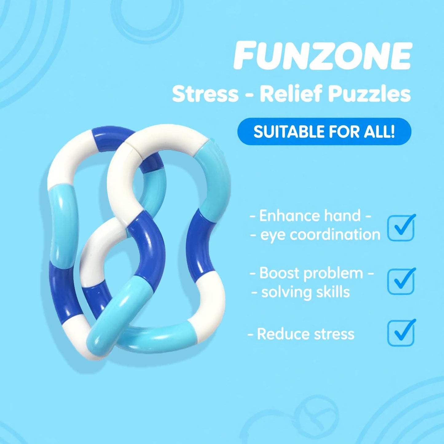 ZZSFBDZSW 24PCS Quiet Twisty Fidget Toys — Multicolor Squeeze, Twist & Spin for Kids & Adults | Classroom, Office, Gift