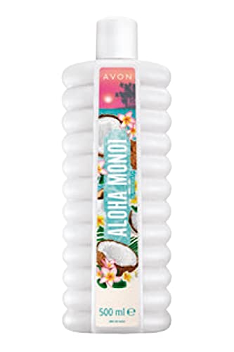 Pack of 2 Avon Senses Aloha Monoi Bubble Bath – Tropical coconut water tiare flower and vanilla pods 2 x 500ml