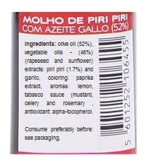 Peri Peri Piri Piri Portuguese Spice Hot Sauce 50ml