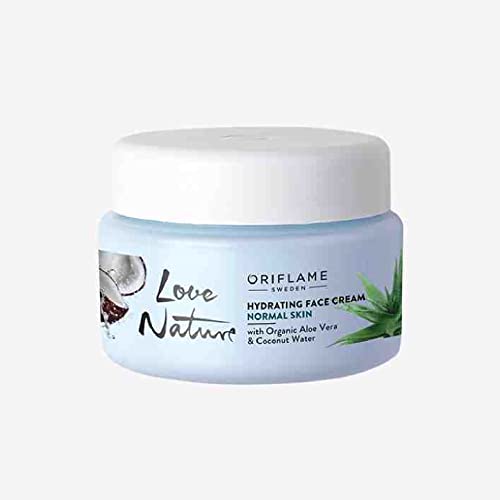 LOVE NATURE Hydrating Face Cream with Organic Aloe Vera & Coconut