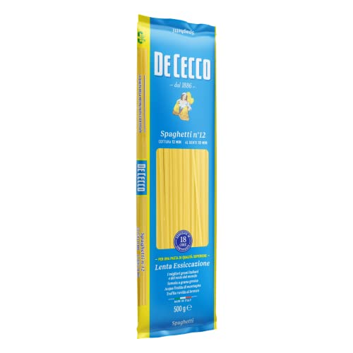 De Cecco Spaghetti No.12, 500 g (Pack of 1)