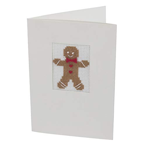 Trimits Cross Stitch Kit: Card: Gingerbread Man, Assorted, One Size