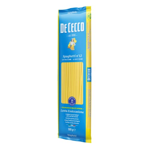 De Cecco Spaghetti No.12, 500 g (Pack of 1)