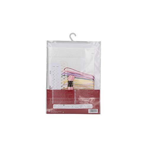 Anchor ACS38 Counted Cross Stitch Kit: Birth Record: Girl, Multi-Colour, 20 x 24cm