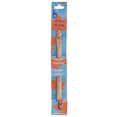 Crochet Hook: Double-Ended: Maple: 15cm x 10.00mm