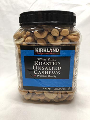 Kikrland Signature Roasted and Unsalted Cashews, 1.13 kg