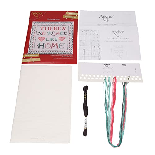 Anchor Counted Cross Stitch Kit, No Place Like Home, (w/h) 26 x 26cm