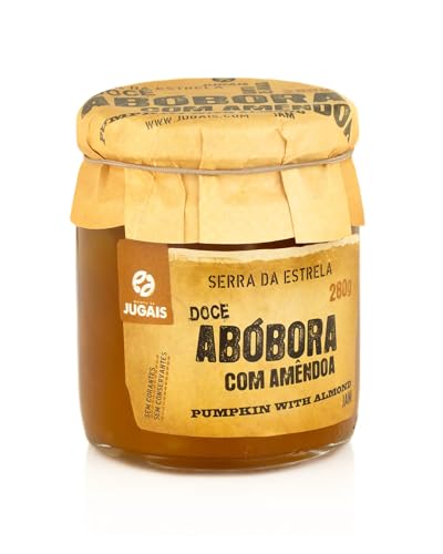 Quinta De Jugais Pumpkin Jam with Almond from Portugal (Abobora com Amendoa) - 280g - Pack of 2