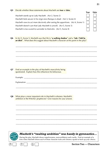 GCSE English Shakespeare - Macbeth Workbook (includes Answers): for the 2024 and 2025 exams (CGP GCSE English Text Guide Workbooks)