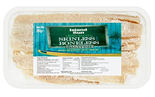 Island Sun Skinless Saltfish, 250g