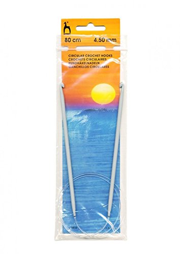 Pony P46905 | Aluminium Tunisian Fixed Circular Crochet Hook 3mm x 80cm (32in)