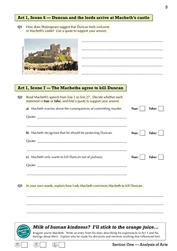 GCSE English Shakespeare - Macbeth Workbook (includes Answers): for the 2024 and 2025 exams (CGP GCSE English Text Guide Workbooks)