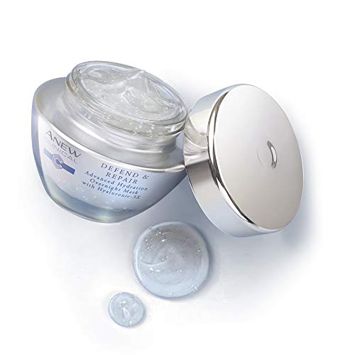 Anew Clinical Defend & Repair Advanced Hydration Overnight Mask |Anew Anti-Ageing 3-in-1 Cleansing Water|Gift : Face Massager