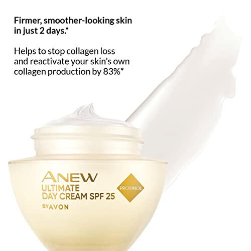 Avon Anew Ultimate Day Firming Cream SPF25, with Protinol™ Technology to Firm Skin, Reduce the Appearance of Wrinkles and Boost Radiance, 50ml