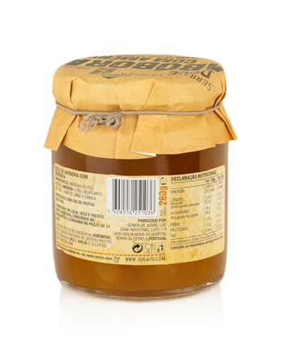 Quinta De Jugais Pumpkin Jam with Almond from Portugal (Abobora com Amendoa) - 280g - Pack of 2
