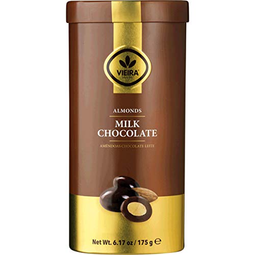 VieiraÃ‚ Covered Almonds with Milk Chocolate 175g tin