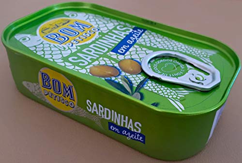 5 x 120 g x Bom Petisco Sardines in Olive Oil