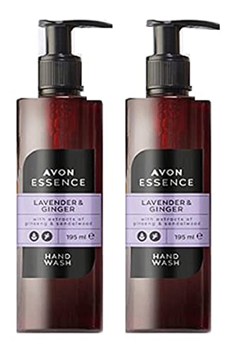 Pack of 2 Avon Essence Lavender and Ginger Hand Wash 195ml = 390ml