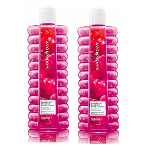 Avon Bubble Bath | Senses Raspberry Delight Bubble Bath - 500ml - Pack of 2