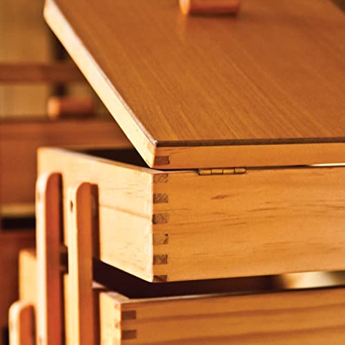 Hobby Gift Wooden Cantilever Sewing Crafting Hobby Storage Box