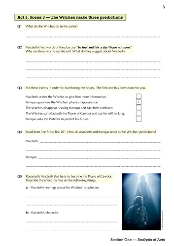 GCSE English Shakespeare - Macbeth Workbook (includes Answers): for the 2024 and 2025 exams (CGP GCSE English Text Guide Workbooks)