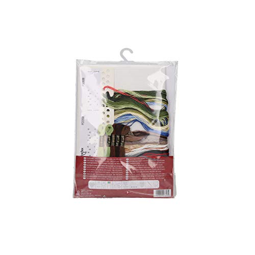 Anchor Counted Cross Stitch Kit: Essentials: Woodland Sampler, Multi-Colour, 40 x 30cm