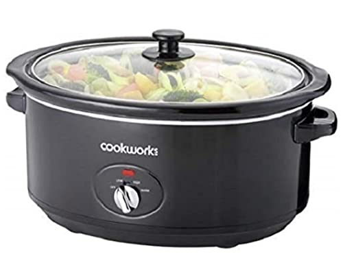 Cookworks 6.5L 320W Slow Cooker - Black