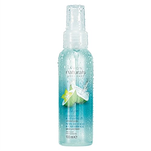 avon naturals body care escape coconut starfruit spritz 100ml