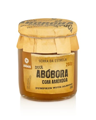 Quinta De Jugais Pumpkin Jam with Almond from Portugal (Abobora com Amendoa) - 280g - Pack of 2