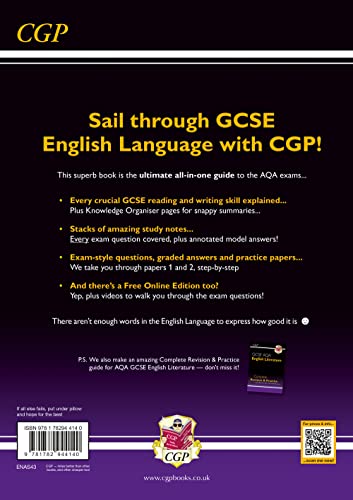 GCSE English Language AQA Complete Revision & Practice - includes Online Edition and Videos: for the 2024 and 2025 exams (CGP AQA GCSE English Language)