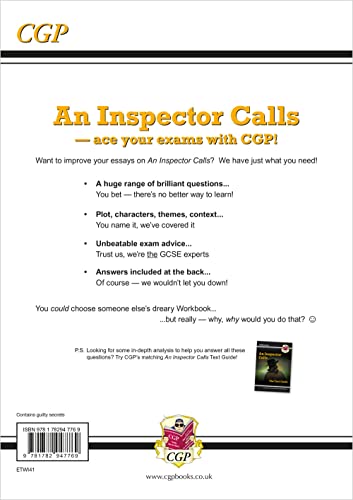 GCSE English - An Inspector Calls Workbook (includes Answers): for the 2024 and 2025 exams (CGP GCSE English Text Guide Workbooks)