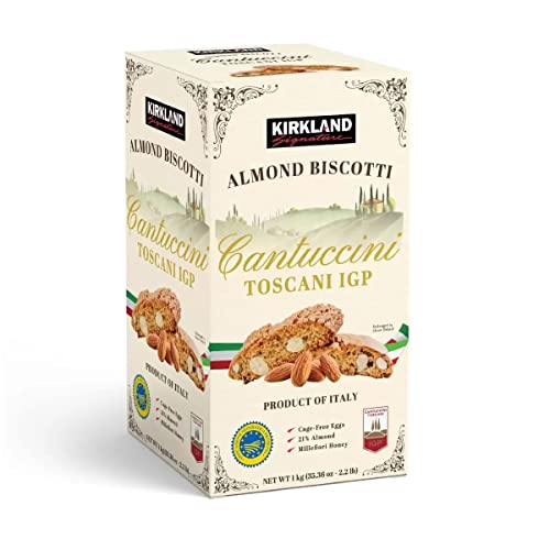 Kirkland Signature Almond Biscotti Cantuccini Toscani IGP Italy Biscuit Pack, Coffee