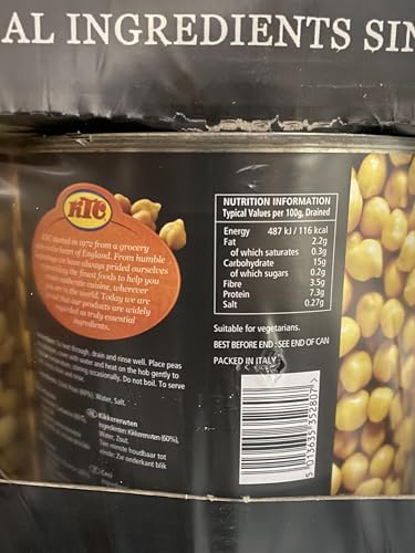 Ktc Chick Peas In Salted Water 2.55kg