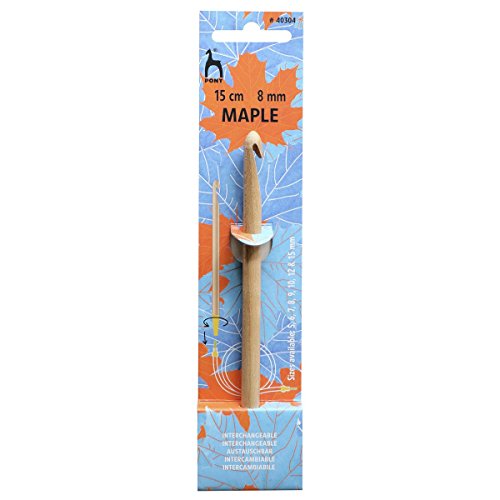 Crochet Hook: Interchangeable: Maple: 15cm x 8.00mm