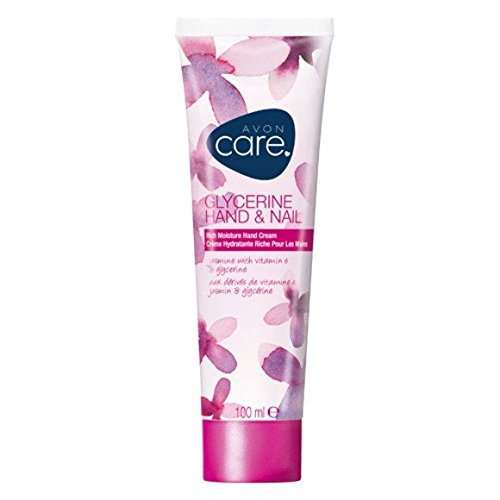 Avon Care Limited Edition Glycerine Hand & Nail Cream Pink Floral Tube