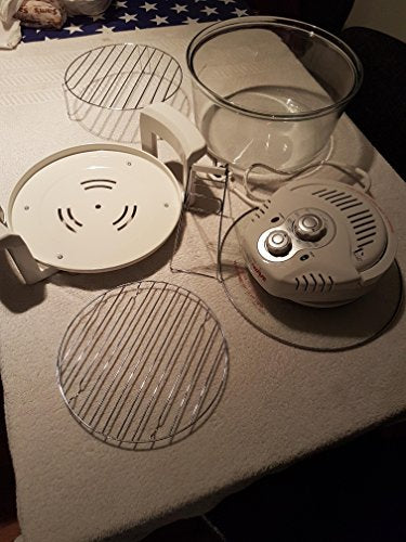 JML Halowave Self-cleaning halogen oven that cooks food faster and healthier - White