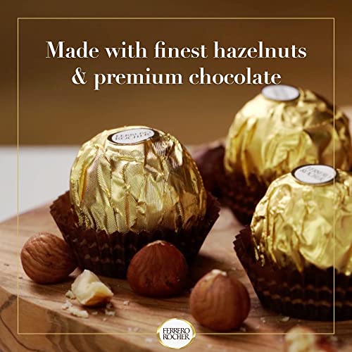 Ferrero Rocher Milk and Hazelnut Chocolate 24 Piece Gift Box, 300g