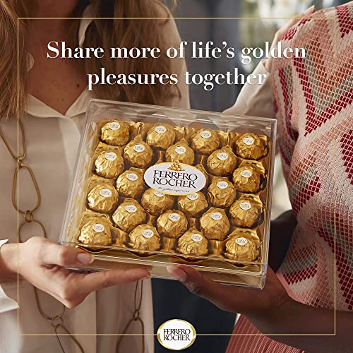 Ferrero Rocher Milk and Hazelnut Chocolate 24 Piece Gift Box, 300g