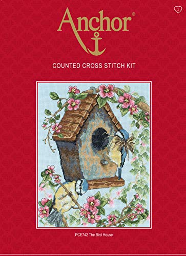 ANCHOR Essential Kits Cross-Stitch the bird house Kits And Canvas