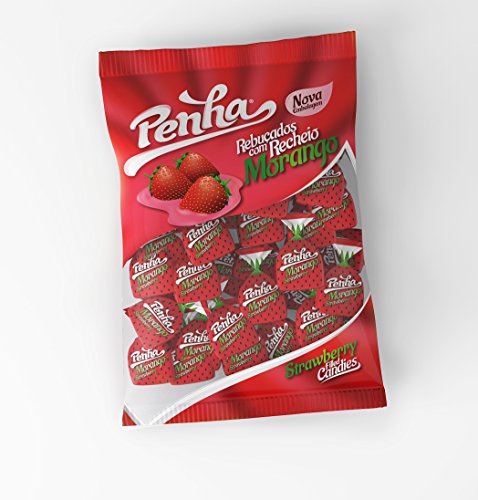 Lusiteca Penha Strawberry Filled Candy in Pack, 100 g