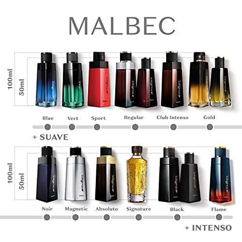 Boticario - Linha Malbec - Colonia Masculina Vert 100 Ml - (Boticario - Malbec Collection - Vert Eau De Toilette For Men 3.38 Fl Oz)