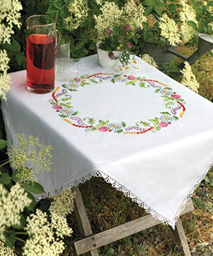 Anchor Idéna-Summer Flowers Tablecloth, Multi-Colour, One
